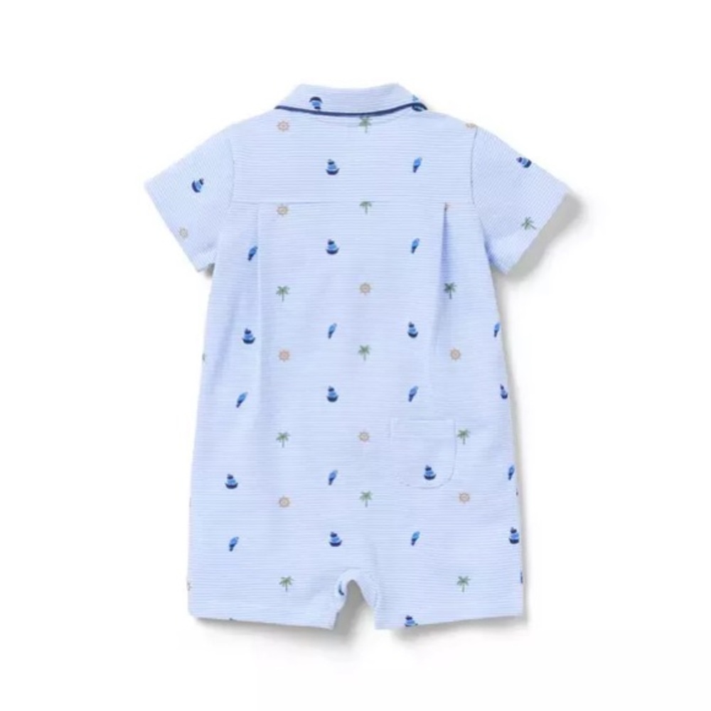Janie and jack nautical striped romper - Picture 2 of 3